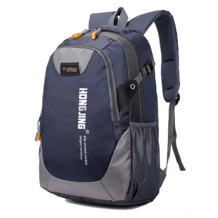 backpack techdoo sport casual multi punggung tr107 biru tas ransel premium keren dewasa hangout keki
