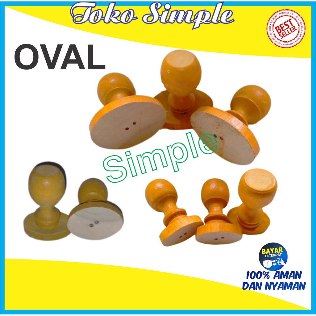 

GAGANG STEMPEL KAYU OVAL MURAH
