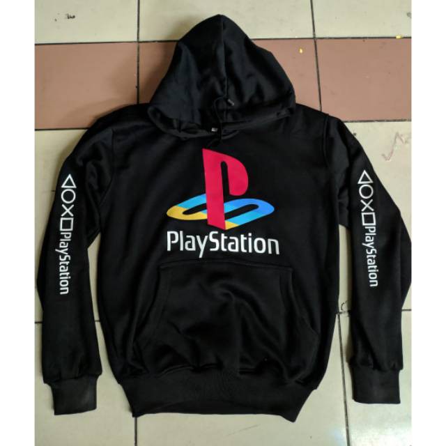 Jaket Hoodie Sweeter Zipper PlayStation Distro Custom Polos Premium