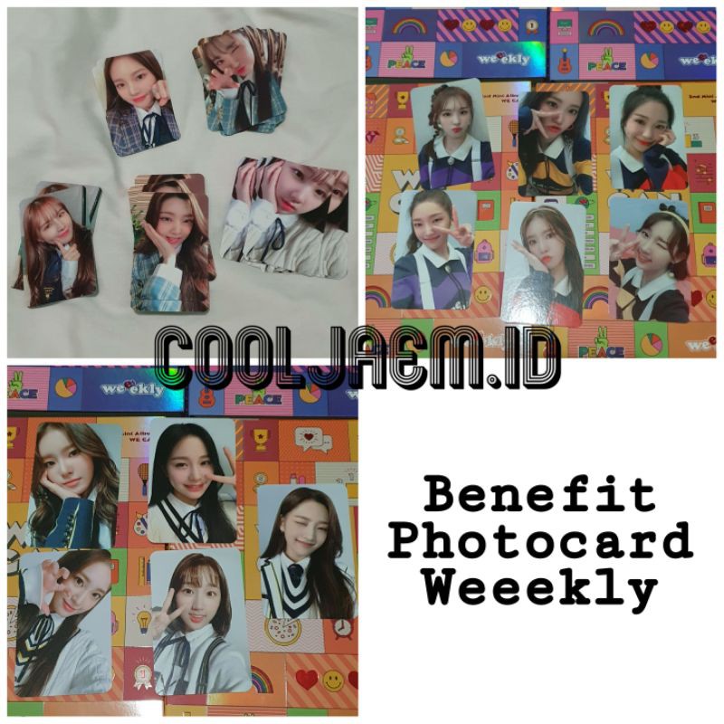 [READY] BENEFIT PHOTOCARD (PC) MMT/Makestar - Weeekly 2nd Mini Album [We Can]