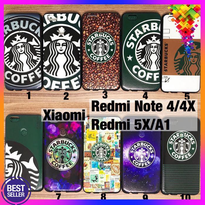 Case Fullprint Starbucks series Xiaomi Redmi Note 4 4X Mi A1