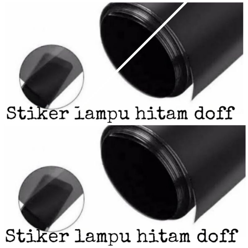 Stiker Lampu Motor Hitam Doff Stiker Transparan Doff Sticker Hybrid Hitam Stcker Smoke Lampu Motor M