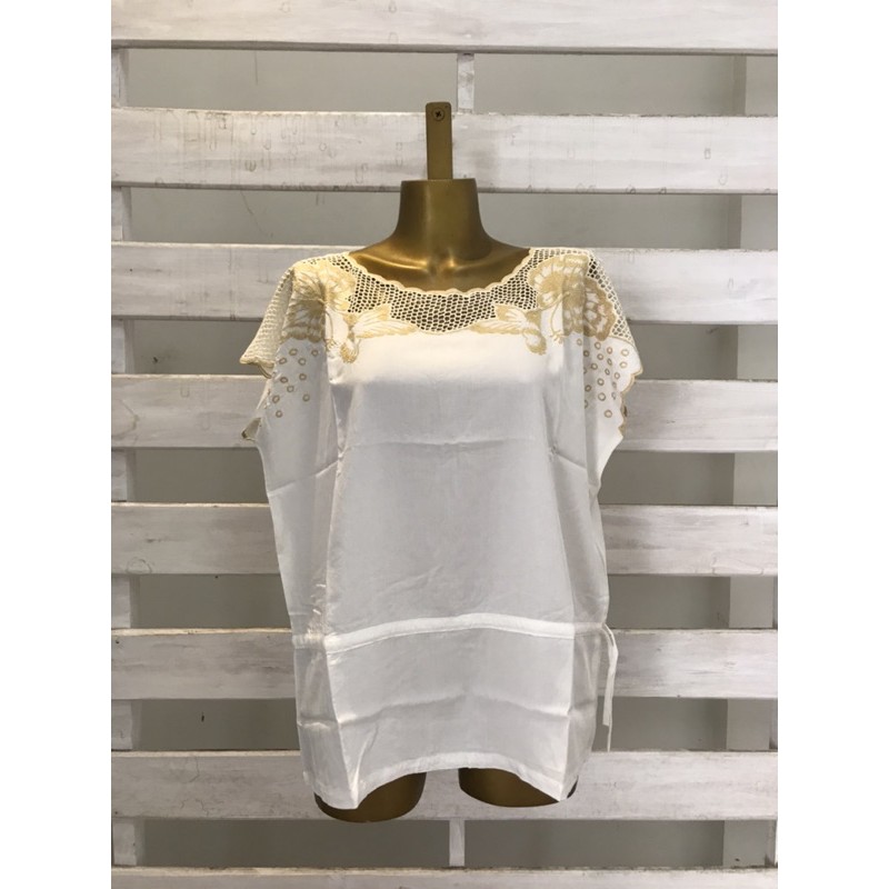 baju atasan wanita blouse motif bordir bali