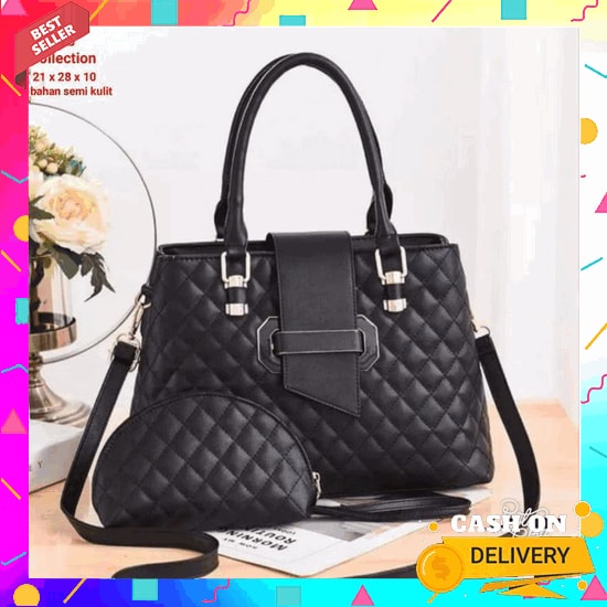 Tas Selempang Bahu Jinjing Sling Hand Bag Kecil Wanita Remaja Mini Sim Zalina Bag 2In1 Handbag Pouch