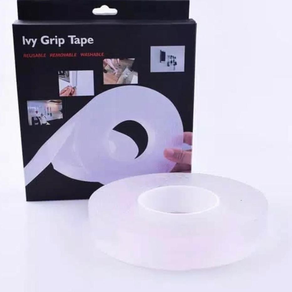 

VNV [BOX][2MMx3METER] Double Tape Nano Tape Ivy Grip Tape Isolasi 2 Sisi Kuat Tanpa Bekas Model Terk