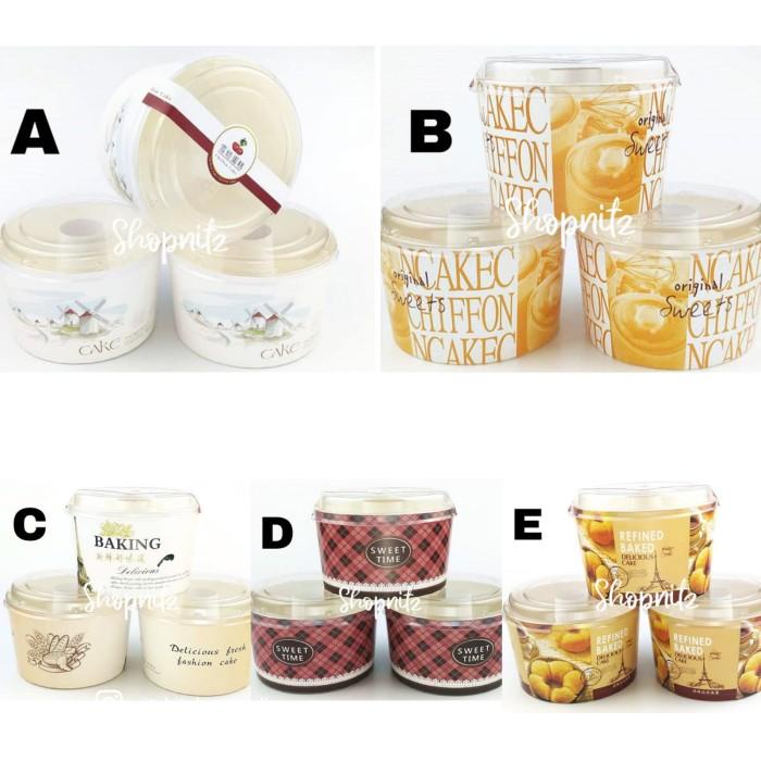 Paper Chiffon Cup Loyang Kertas Premium Chifon Paper Cup Chiffon