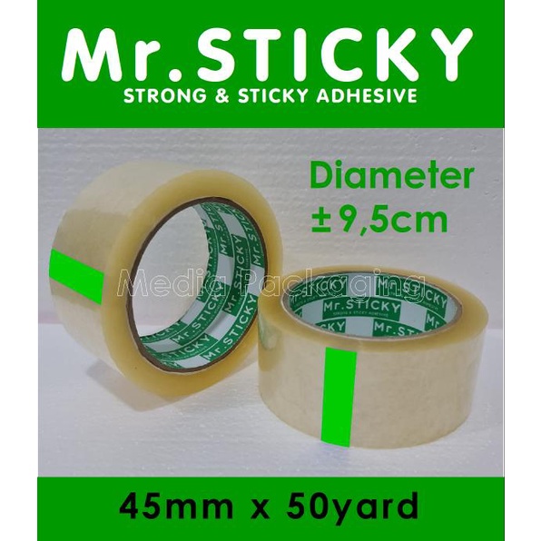 

Lakban Bening 2 inch 45mmx50yard setara Daimaru Murah 1 dus 72 rol