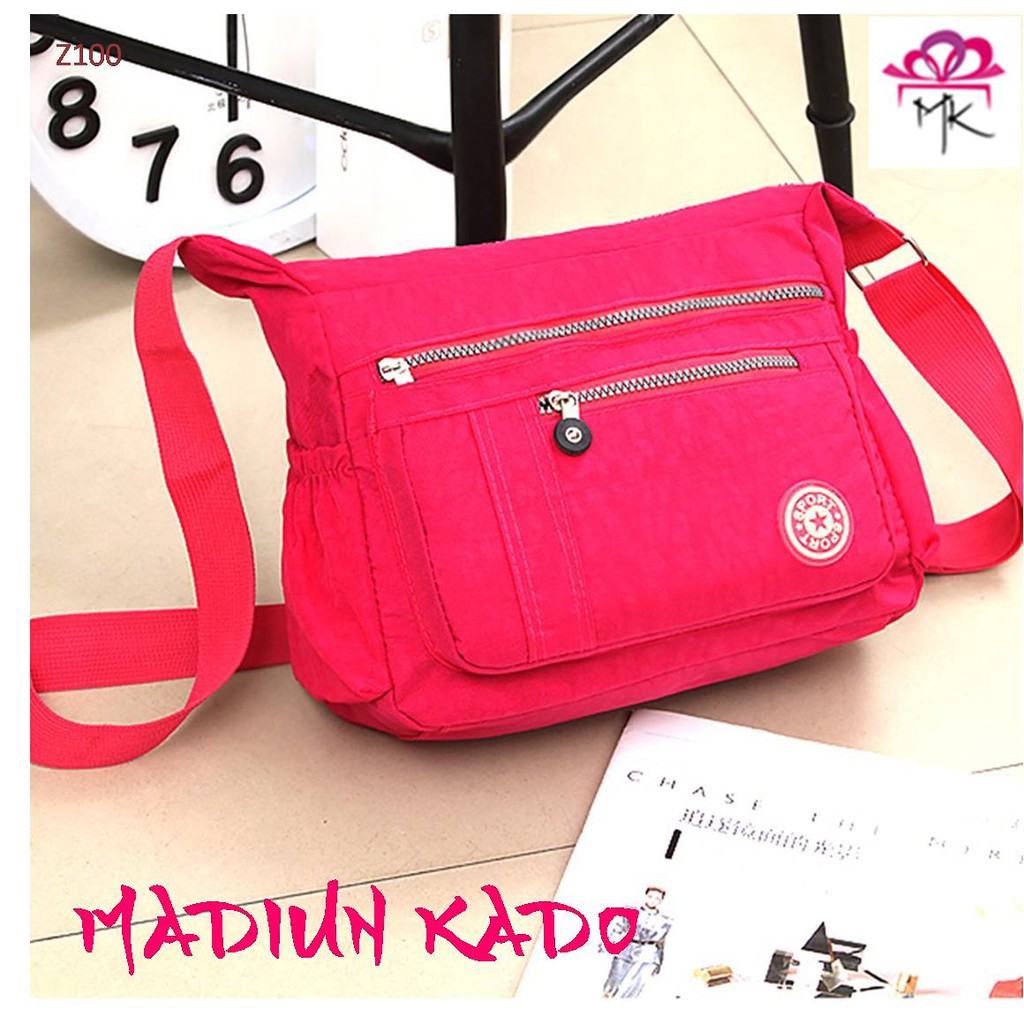 Tas Bahu Selempang Kasual Nylon Import