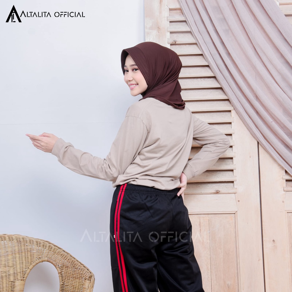 Altalita - Jilbab Sporty Nadira Bergo Sport Instan Jersey Spandek Premium pet Antem Olahraga Volly Senam High Quality