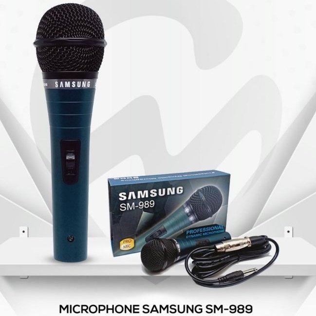 MIC SAMSUNG SM-989 professional dynamic microphone mic kabel 3 meter cocok untuk karaoke seminar panggung