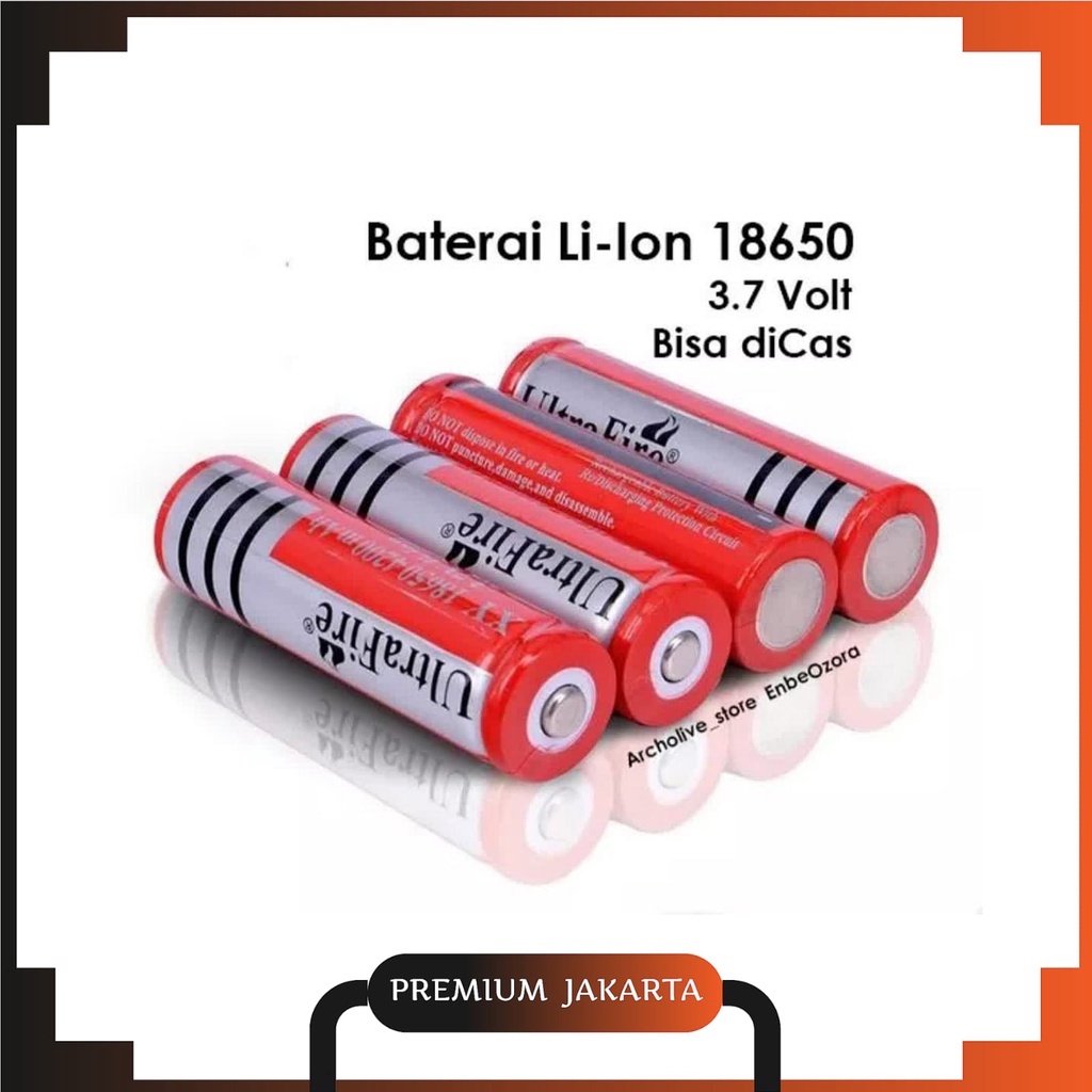 Battery Baterai Batre Multifungsi / Batre Power Bank / Batre Microfone / Batre Jam / Batre Senter / Batre Ultrafire BRC 18650 6800MAH