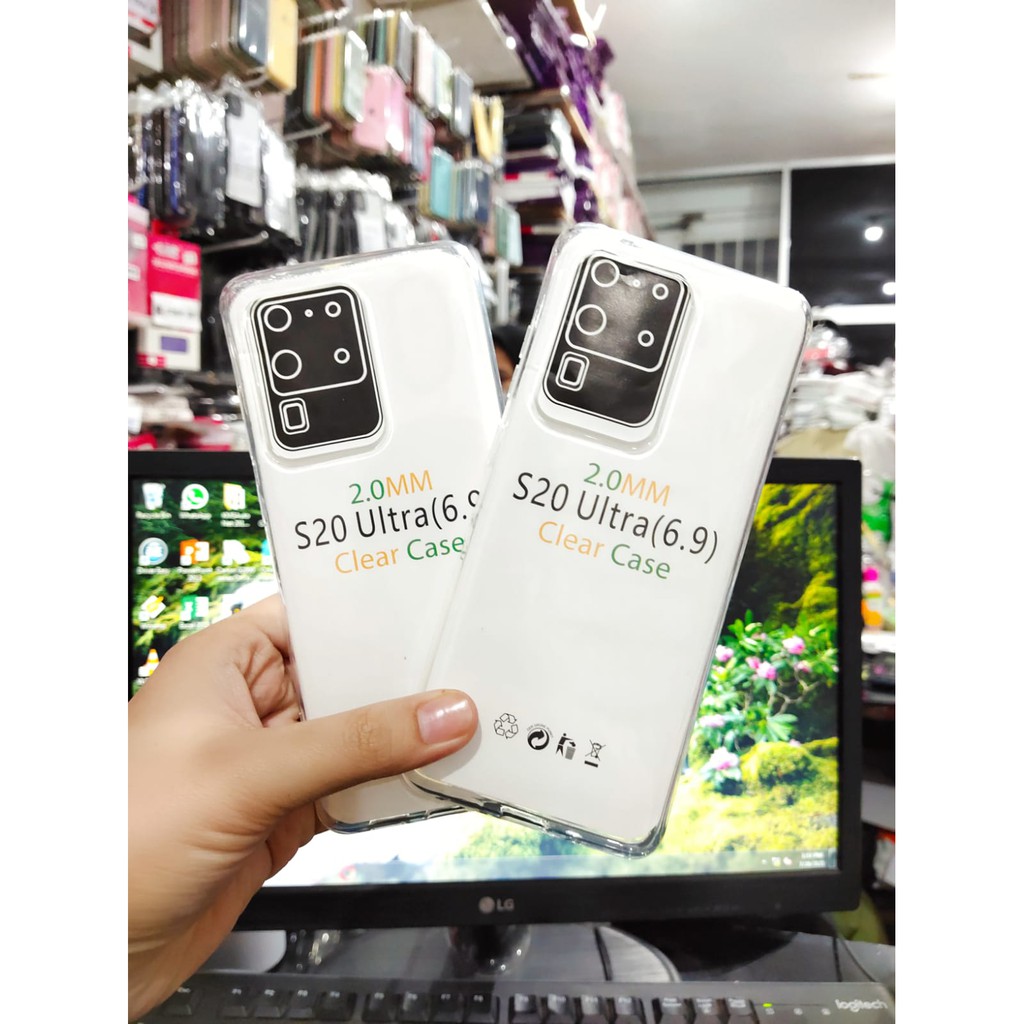 SoftCase OEM Transparan Samsung S20 Ultra 6.9 Inchi Clear Ultra Thin TEBAL 2.0mm SUPER CLEAR