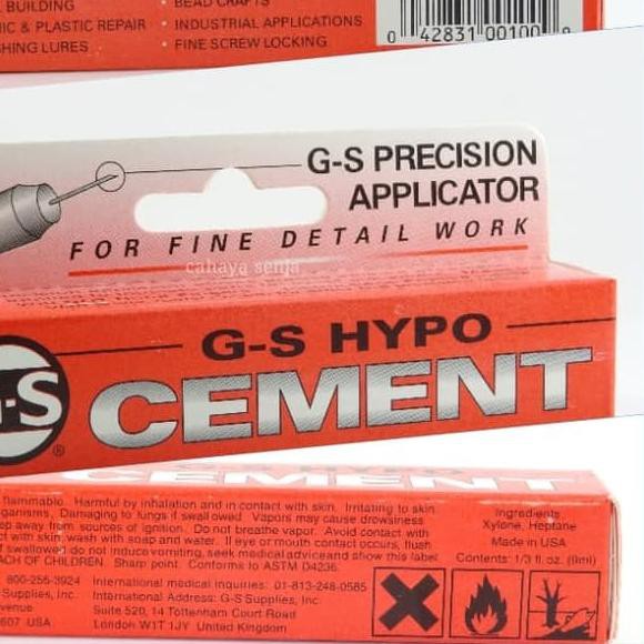 

LO46>>cod Lem GS HYPO CEMENT / Lem Bersih Bening dan tidak Bernoda - Guaranted,.