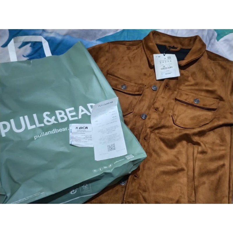 suede jaket pull and bear