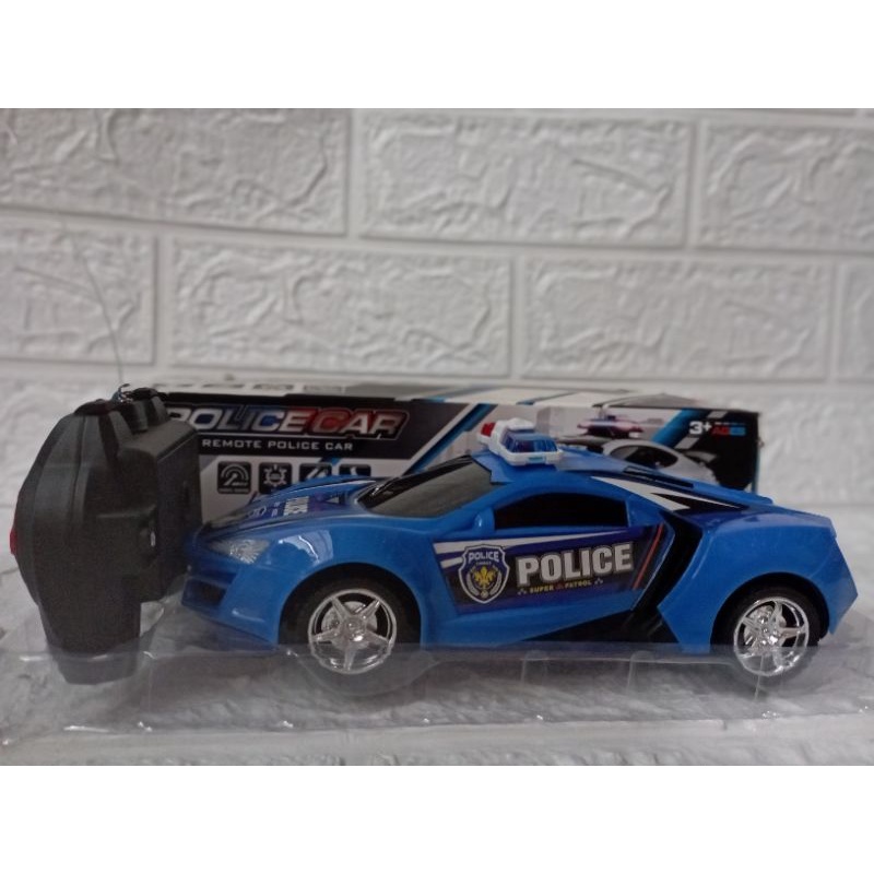 mainan mobil remot polisi