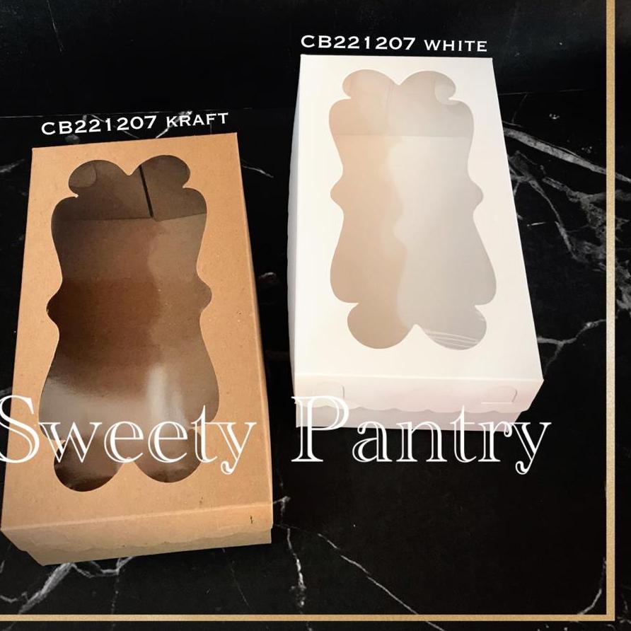 

Update - CB221207 B - Dus Kue / Packaging cake / Cake Box 22x12x7cm Brown 시