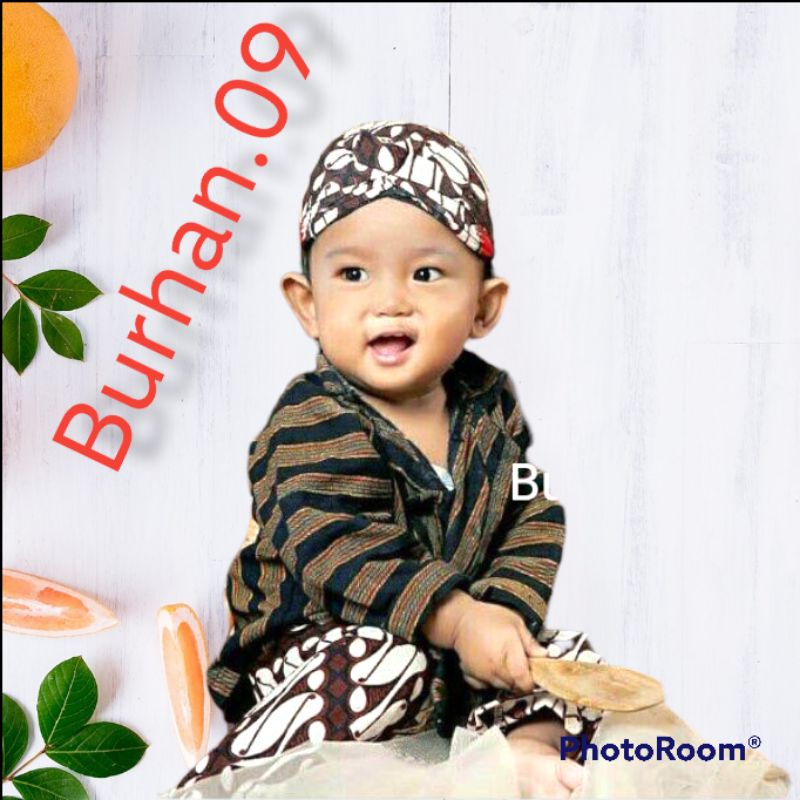 kebaya wanita Setelan Baju Surjan Lurik Anak//Baju+Celana Batik putih+Blangkon//Baju Adat