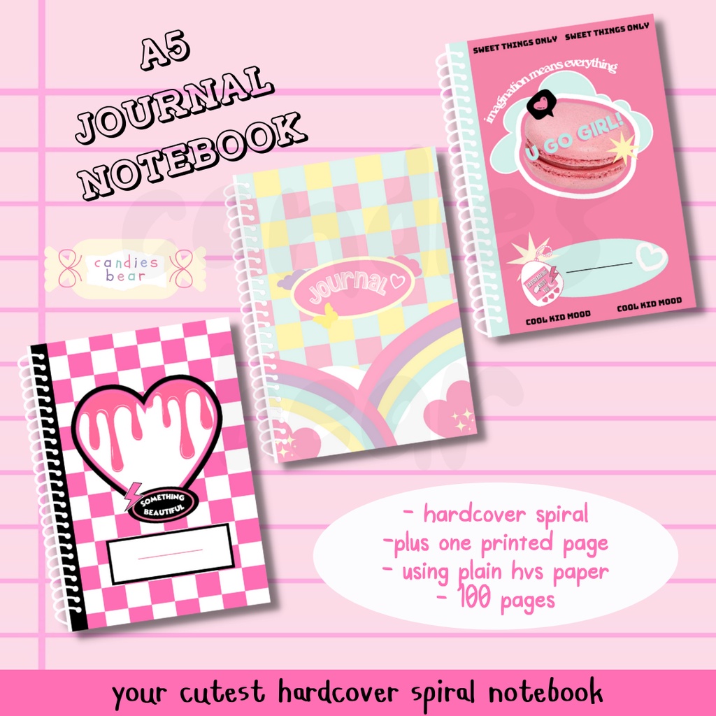 

[Candies Bear] Vol One Hardcover Journal Book (A5) by Candies Bear - Notebook READ DESC