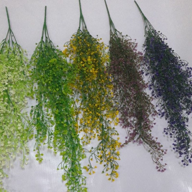 Daun Lonceng Juntai Daun Tirai Bambu Artificial/ Daun Tirai bambu artificial