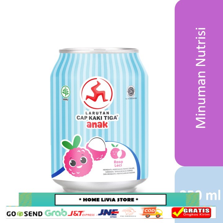 

Cap Kaki Tiga Anak Lychee Kaleng 250ml