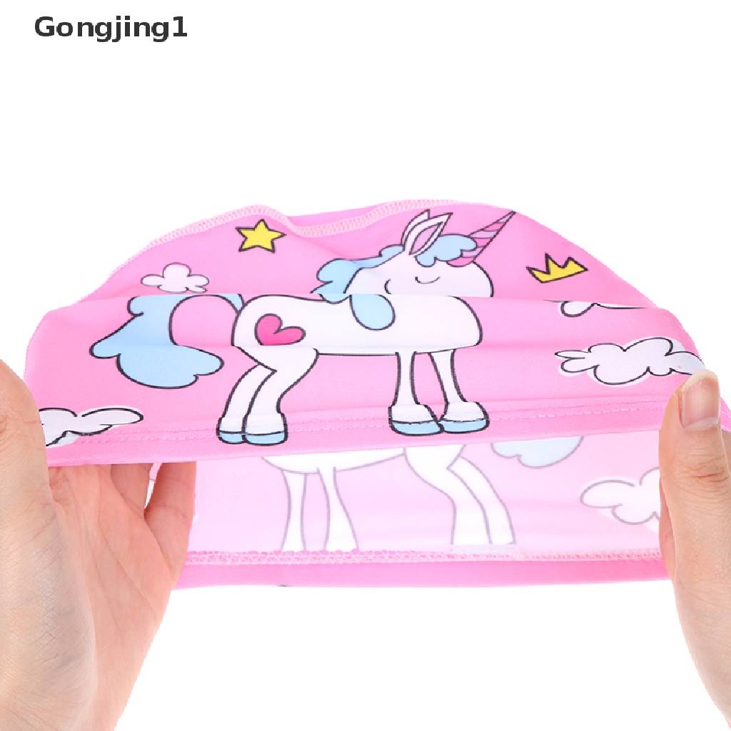 Gongjing1 Topi Renang Anak Laki-Laki / Perempuan 2-5 Tahun Motif Kartun