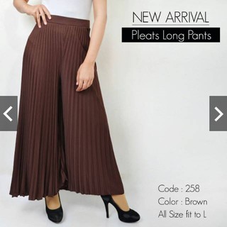 Jual CELANA KULOT PLISKET FASHION MUSLIM ABG MURAH PLEATED PANTS POLOS
