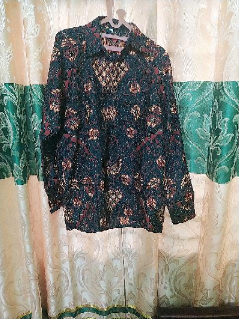 Bswart Batik Hrb026 Kenongo Hem Pendek Padi Pekalongan M L Xl Batik Pria Murah Modern Grosir