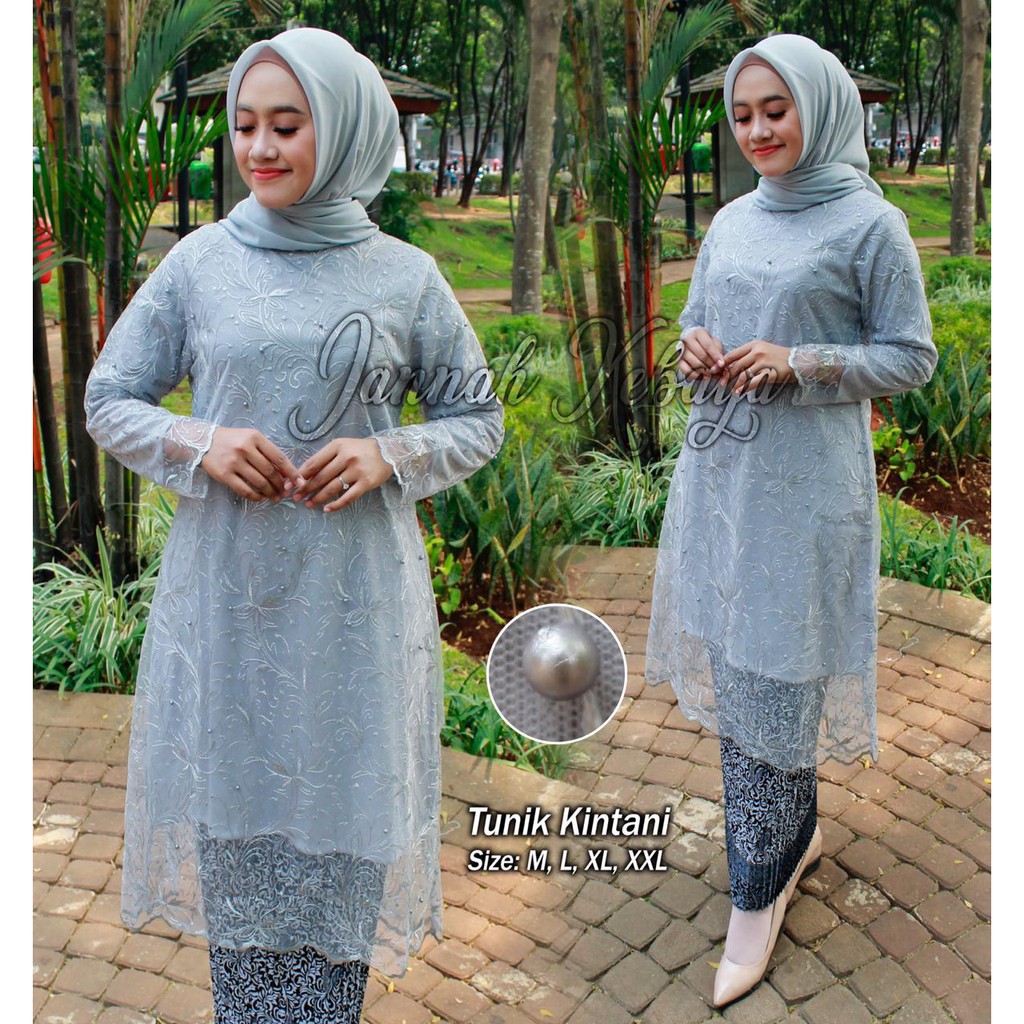 TUNIK KEBAYA KINTANI - BAJU KEBAYA TILLE - FASHION KEBAYA WANITA - KEBAYA MODERN - BAJU KEBAYA PESTA