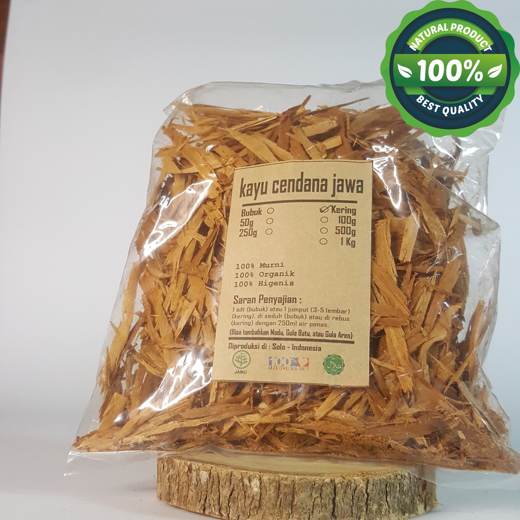 

Kayu Cendana Jawa Serut Kering Murni Rempah Herbal Organik Perawatan Kesehatan Alami 100Gr