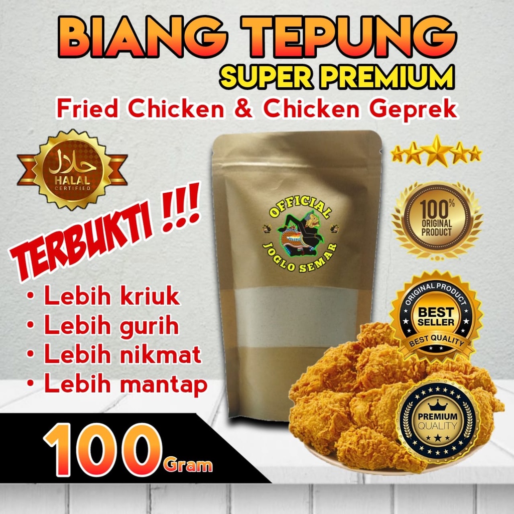 

Biang Tepung Super Premium Fried Chicken & Chicken Geprek Original 100 gram