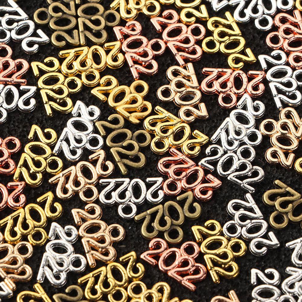 Preva 70pcs Nomor2022 Liontin Vintage Aksesoris DIY Charm