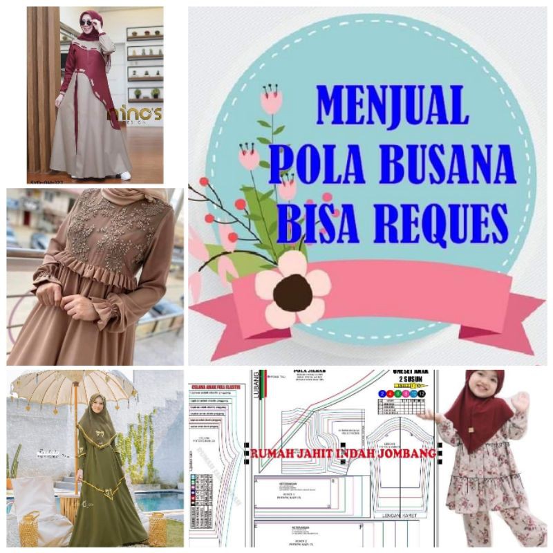 Pola baju Pola jiplak Pola request  pola jahit