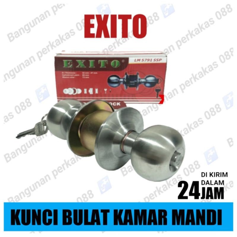 KUNCI BULAT EXITO / HANDLE BULAT KUNCI KAMAR MANDI MURAH