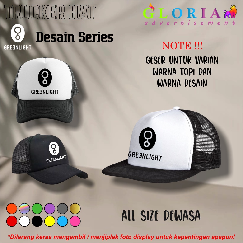 TOPI GREENLIGHT / TOPI TRUCKER PREMIUM DISTRO