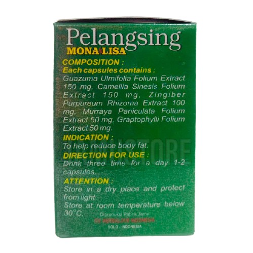 MonaLisa Pelangsing 45 Kapsul - 100% Bahan Alami [HerbaLove Indonesia BPOM]