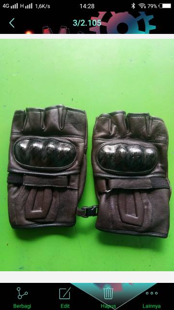 SARUNG TANGAN KULIT ASLI BIKERS MOTOR TOURING KULIT DOMBA PREMIUM