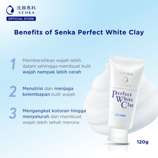 [ 50gr ] Senka Perfect White Clay