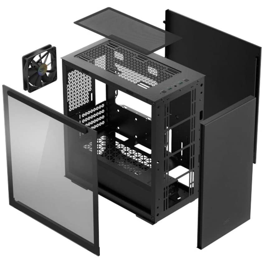 Deepcool MACUBE 110 Black + 1 Fan Micro ATX Casing PC