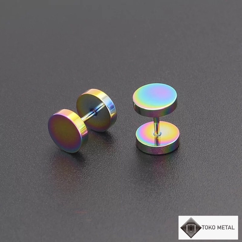 Anting Tindik 100% Titanium Kualitas Tinggi Pircing Roda  Pria Dan Wanita [ Toko Metal]