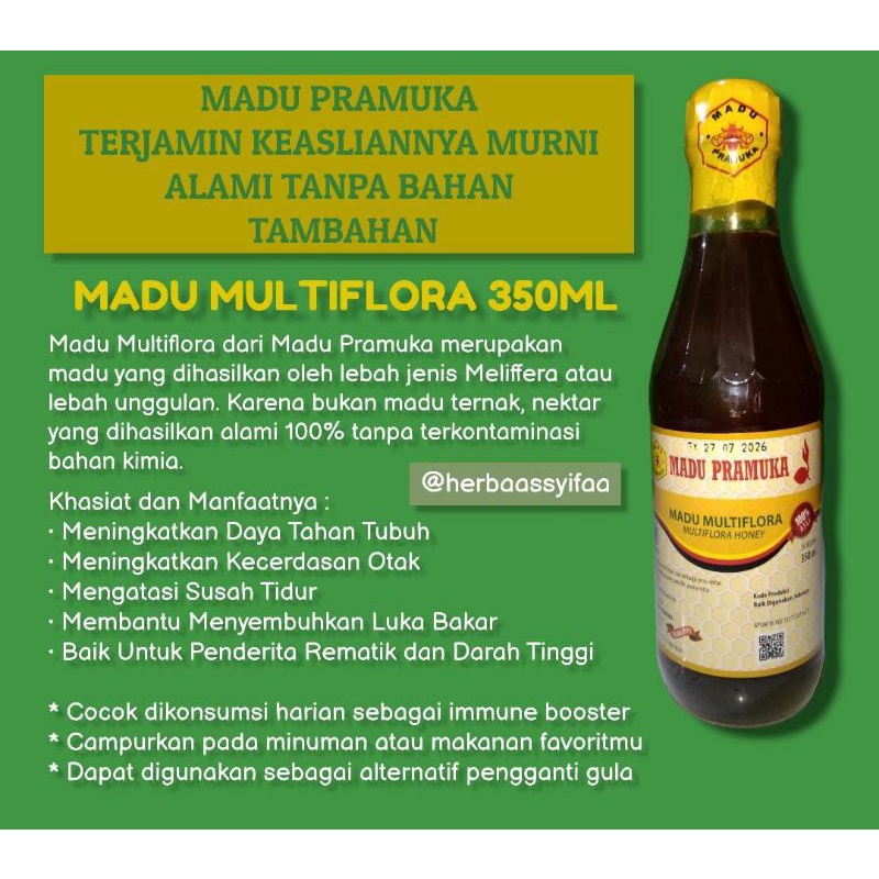 

{Asli} Madu Pramuka Jenis Multiflora, Asli 100% Madu Murni