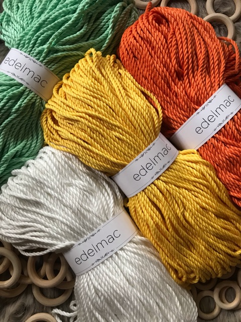 Tali Macrame Premium Mint | Yellow | Orange | White