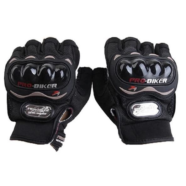 Sarung tangan PRO BIKER - BLACK HALF PROTECTOR &amp- BATOK [ MURAH &amp- ORI ] - size L
