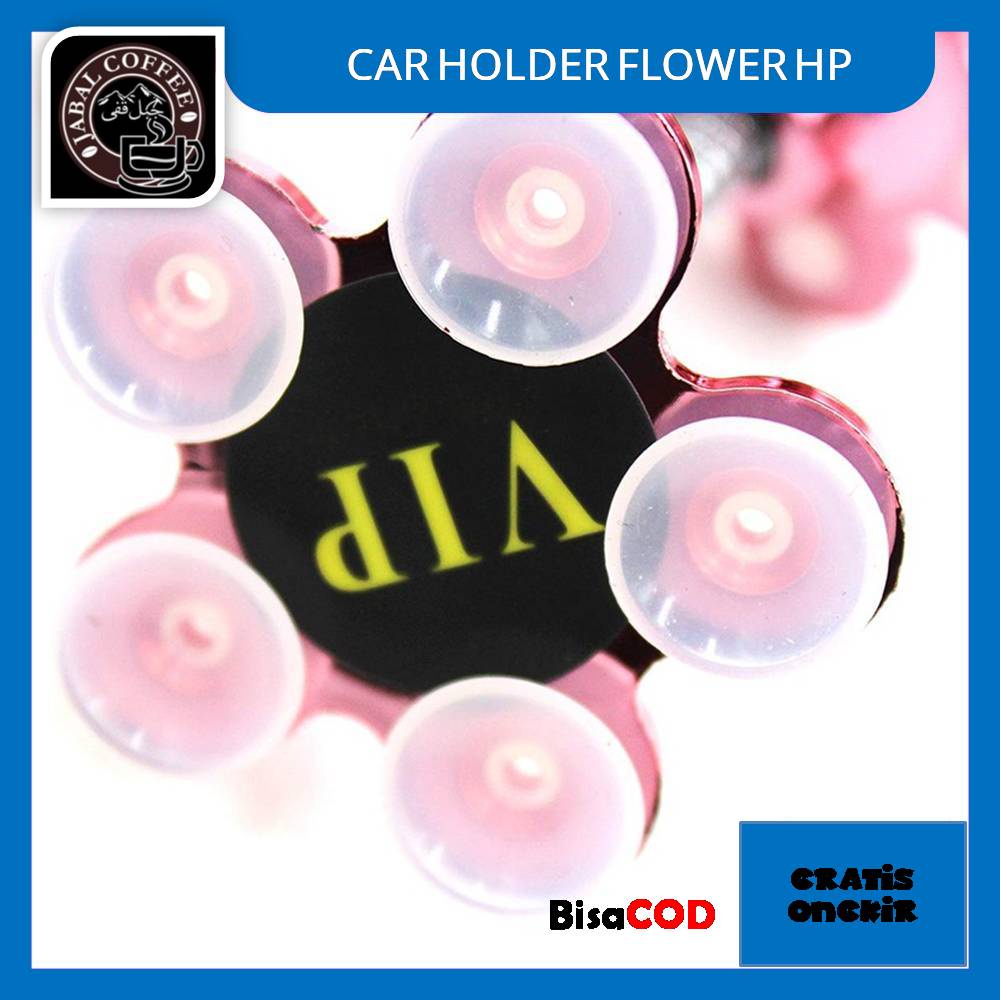 Car Holder Flower Warna Warni / Car Holder Flower Flexsibel Universal Gekko / Holder Gurita Bunga VIP