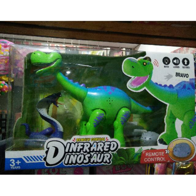 Mainan anak infrared dinosaurus remot dinosaurus berjalan