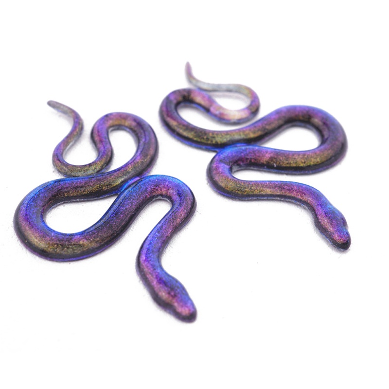 SIY  Snake Pendant Earring Resin Molds 6 Pair Serpent Shapes Dangle Earring Silicone Epoxy Resin Casting Molds Jewelry Making