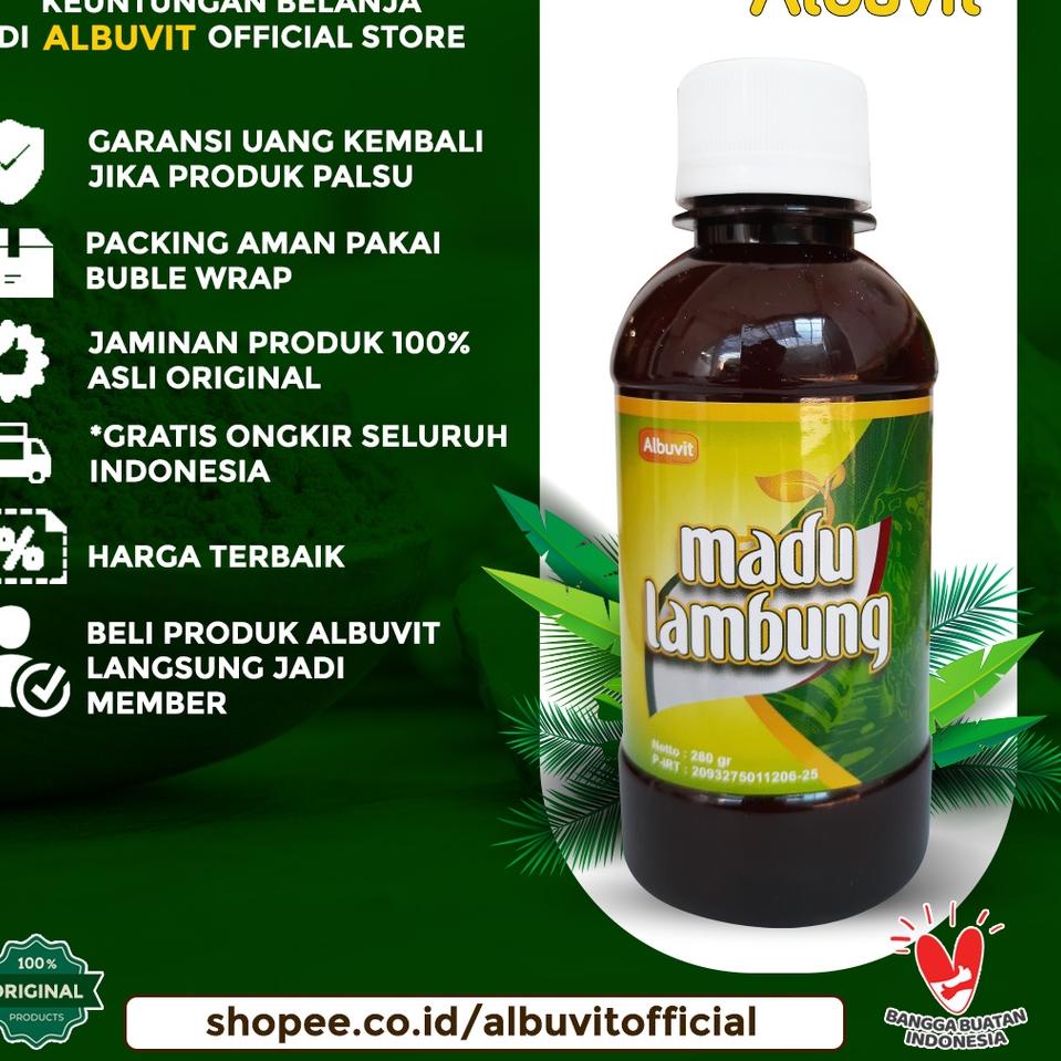 

kgb Albuvit - Madu Lambung Herbal Maag Asam Lambung Gerd Gangguan Pencernaan 280 gr c99₨