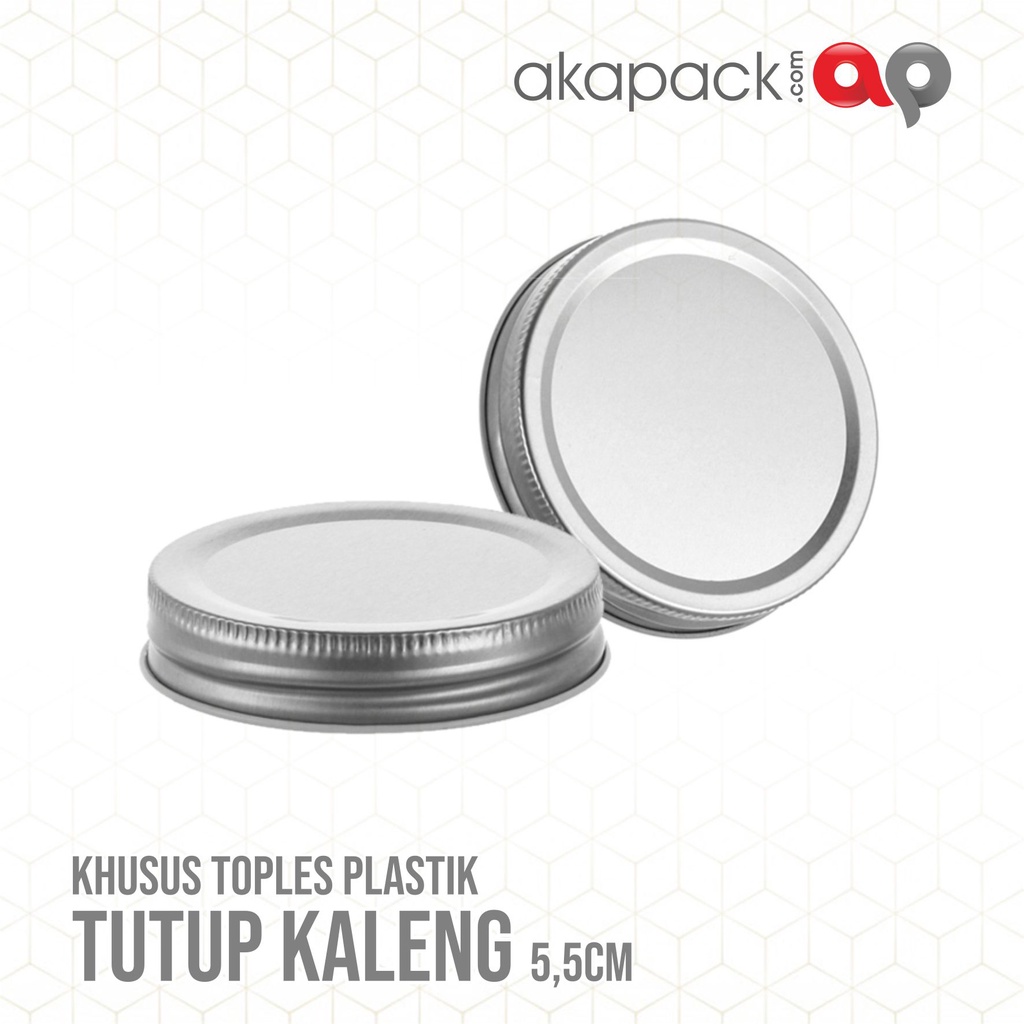 TUTUP KALENG SAJA SILVER Untuk Diameter Toples 5cm