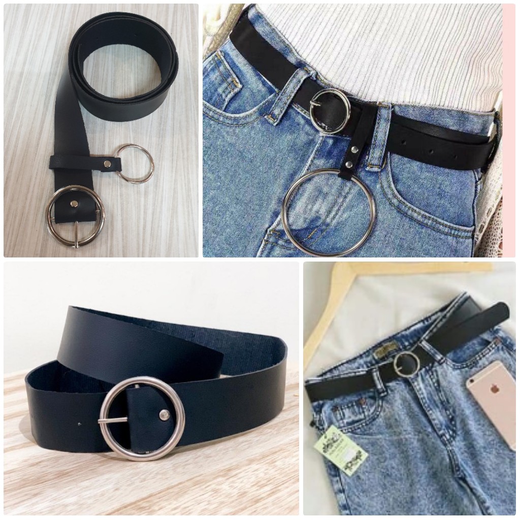 Ikat pinggang wanita ring belt sabuk celana belt wanita korea style