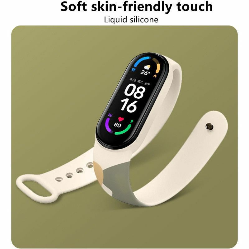 Strap Mi Band 3 / 4 Xiaomi Mi Band 5 / 6 MORANDI Strap Silicone Tali Pengganti Xiaomi Mi Band 3/4/5/6