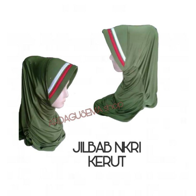 kerudung NKRI /kerudung Persit/kerudung olahraga/hijab Persit/hijab nkri